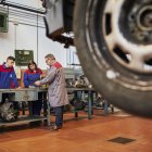 Alumnos en las prácticas de un Ciclo Formativo.