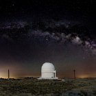 La Vía Láctea vista desde el Observatorio del Calar Alto.