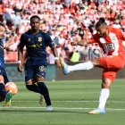 Luis Suárez en el que pudo haber sido su último partido con el Almería el pasado domingo frente al CD Tenerife.