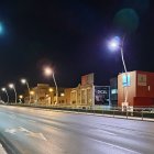 El puente ya sin tráfico pero sí con iluminación en la noche del sábado al domingo.