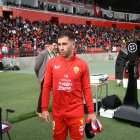 Embarba rumbo al banquillo del Estadio de los Juegos Mediterráneos.