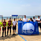Acto del izado de bandera en San José.