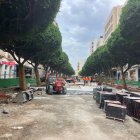 Imagen de las obras del Paseo de Almería