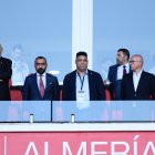 Mohamed El Assy con Ronaldo Nazário en el palco del Mediterráneo.