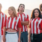 Puesta de largo de la nueva equipación del Almería en el Cabo de Gata.