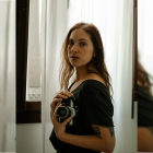 Autorretrato de Clara Gámiz, autora de la exposición del CAF.