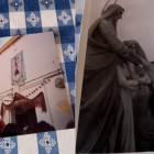 Collage de recuerdos de Elisa Fuentes de las fiestas de Santa Ana.