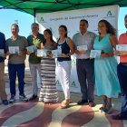 Aránzazu Martín y Sacra Sánchez han presentado la campaña en la playa del Zapillo