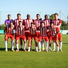 El primer once del Almería en la etapa de la pretemporada.