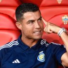 Cristiano Ronaldo en su visita a Almería el pasado año, pero no pudo jugar ni un solo minuto.