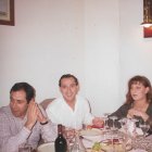 Geromo con sus empleados en una de aquellas comidas de empresa.