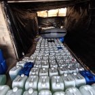 Imagen del almacén en el que se guardaba la gasolina.