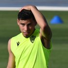 Lucas Robertone ha vuelto a ejercitarse con el grupo este miércoles tras haber estado apartado.