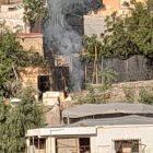 La casa que ha sido incendiada en el Cerro Matadero de Berja