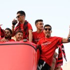 Paseando su gloria con el Almería tras un ascenso milagroso en Leganés.