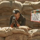 Iván Pellicer, en un momento del rodaje de la película ‘Carta blanca’.