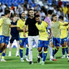 Luis García y Jonathan Viera dirigen la orquesta de la UD Las Palmas.