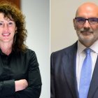 La alcaldesa de Almería, Mar Vázquez, y Fernando Abril-Martorell, primer ejecutivo de Urbaser.