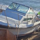 Embarcación intervenida por la Guardia Civil.