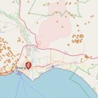 Mapa de incidencias de Endesa, con las dos averías que han provocado un apagón en Almería capital.