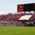 Ambiente espectacular en el Lorca-Almería que se celebró el 13 de mayo de 2007. Hubo invasión rojiblanca.