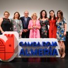 Autoridades al presentar la marca ‘gamba roja de Almería’.