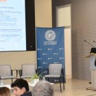 José Céspedes, rector de la Universidad de Almería, durante una presentación