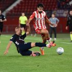 Arnau Puigmal en el partido ante el Eibar.