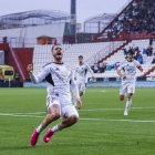 Lazo estalla de alegría reglando un gol a la afición manchega.