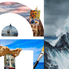 Uno de los carteles de la feria internacional de arte 'ALMA, Mediterranean Art'.