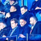 El palco de Butarque con Mohammed Al-Khereiji dando valor a su Almería.