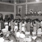 La terraza del antiguo Casino de Almería, donde se cometió el crimen.