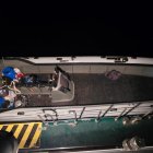 La embarcación 'go fast' interceptada por la Guardia Civil en Níjar.