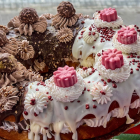 Un roscón de ferrero y cheese cake de La Tita Rita.