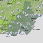 Predicción meteorológica para el domingo y lunes en la provincia de Almería.