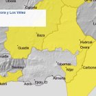 Alerta amarilla en Almería por lluvias, fenómenos costeros y nieve.