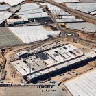 Vista aérea durante la construcción del Hospital de Roquetas.