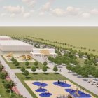 Imagen virtual de la futura zona comercial que se levantará en El Toyo