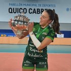 Irene de Blas Gálvez, emocionada con la Copa de la Reina.