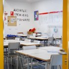 Un aula vacía, en una imagen de archivo.