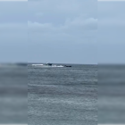 Fragmento del vídeo que registró la persecución de la Guardia Civil a una narcolancha en Las Negras.