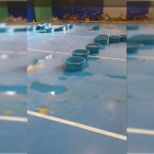 Imagen del interior del pabellón del CEIP Madre de la Luz de Almería.