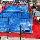 Pista de pádel del Complejo Deportivo Bartolomé Simón de San Juan de los Terreros.