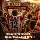 La foto que ha publicado la Peña Orgullo Almeriense en sus redes sociales.