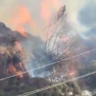 Imagen del incendio en Alhama de Almería.