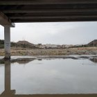 Una rambla de Albox tras las intensas lluvias
