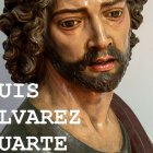 Fragmento del cartel de la exposición con el legado de Luis Álvarez Duarte