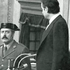 El golpista Antonio Tejero en el Congreso de los Diputados la tarde del 23 de febrero de 1981.