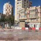 Fuente de Puerta de Purchena en pleno proceso de pruebas
