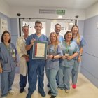 Equipo de anestesia y reanimación de Torrecárdenas que ha recibido el reconocimiento.